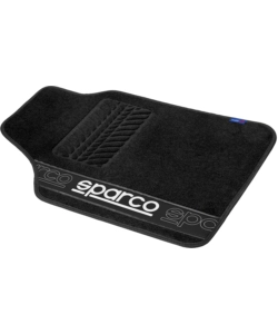 Set 4 tappetini neri per auto sparco in moquette